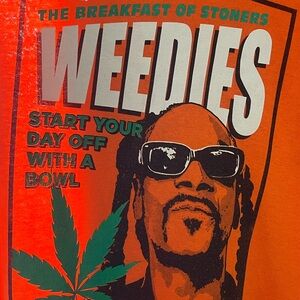 Orange Weedies Graphic T-Shirt (Snoop Dog)